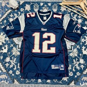 Patriots Navy Blue Football Jersey